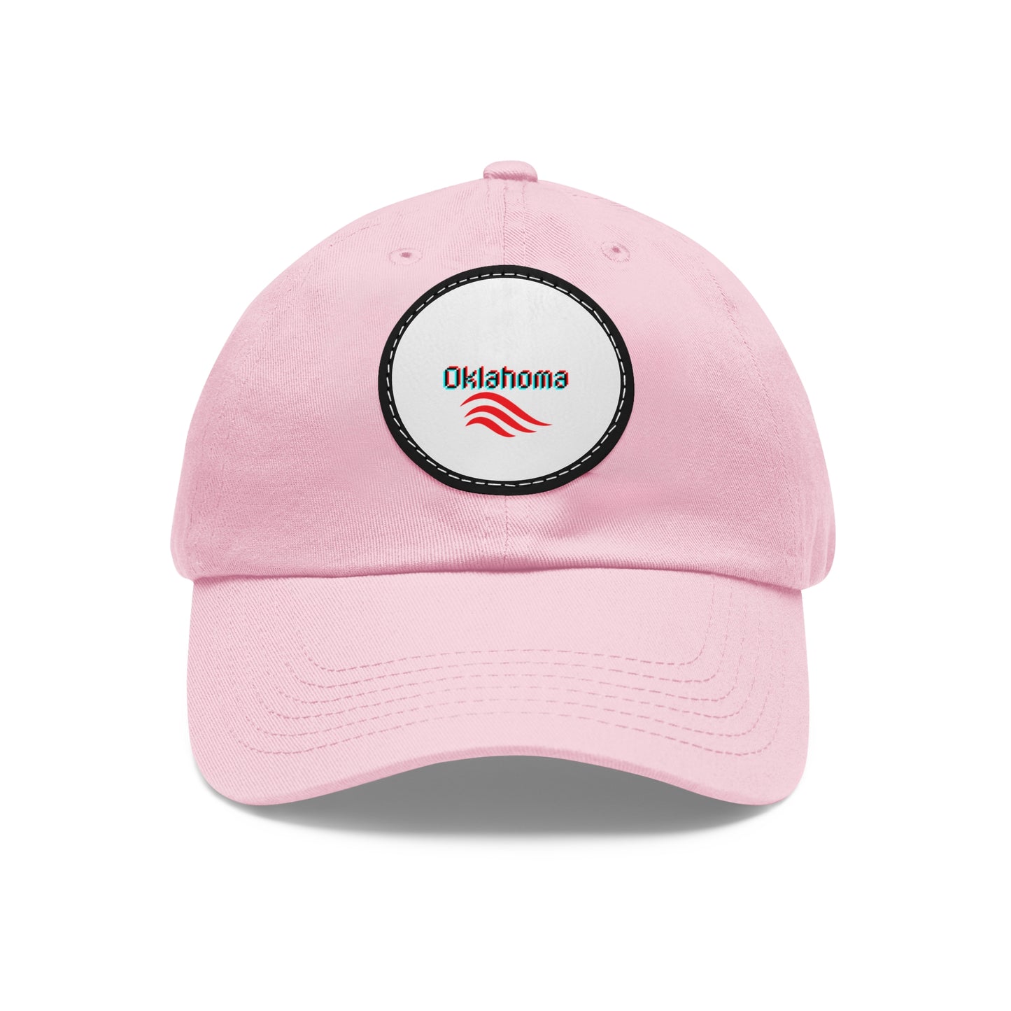 Dad Hat mit Lederpatch (rund)