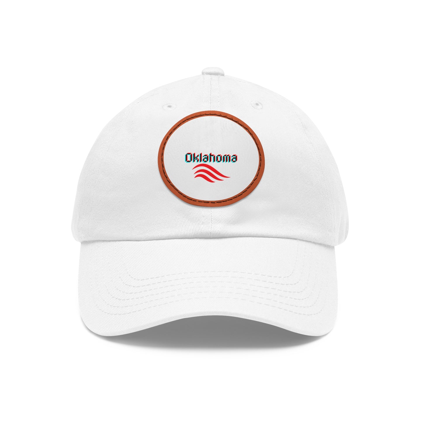 Dad Hat mit Lederpatch (rund)