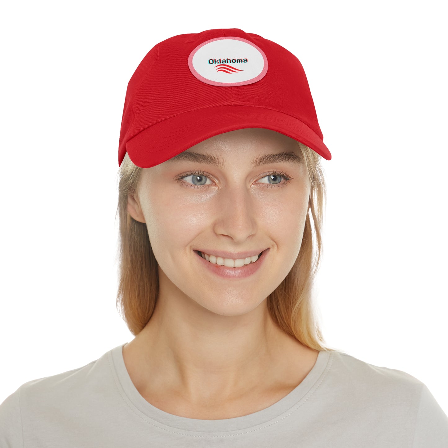 Dad Hat mit Lederpatch (rund)