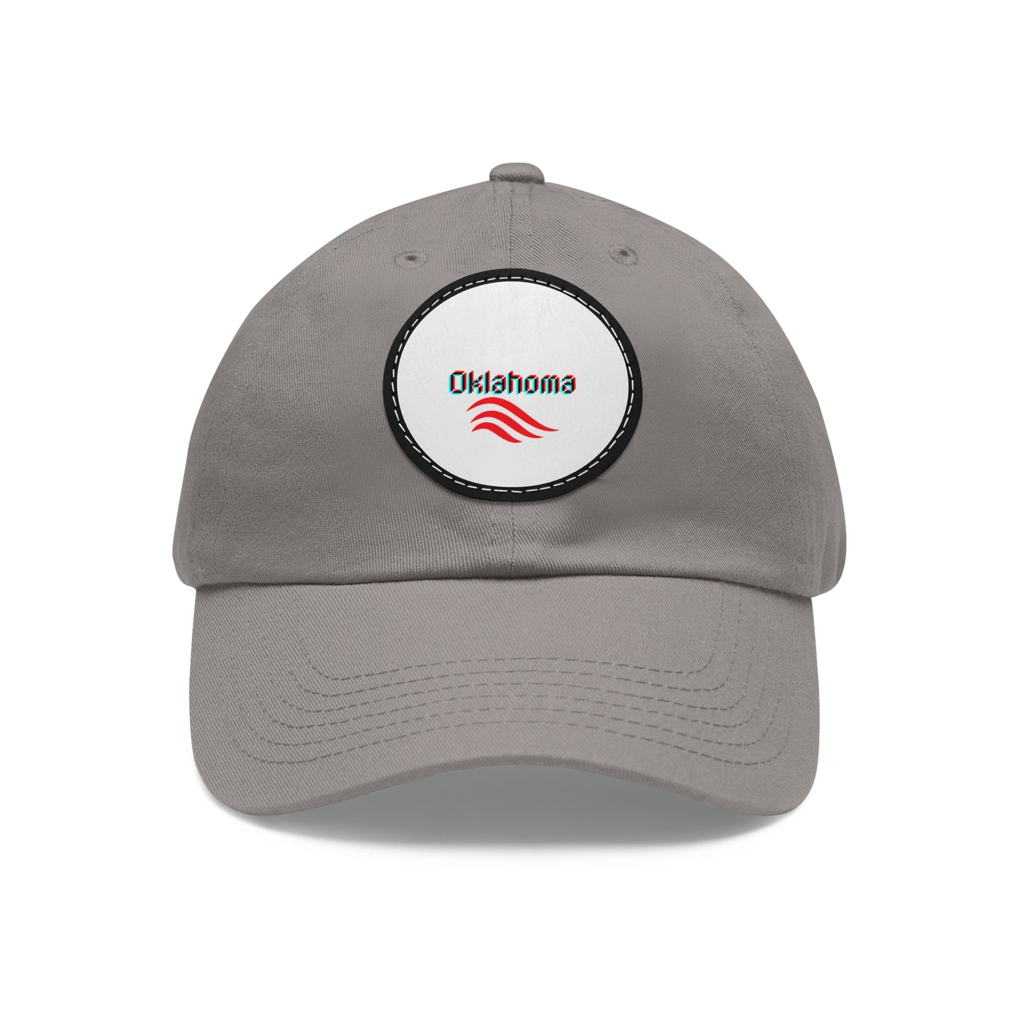 Dad Hat mit Lederpatch (rund)