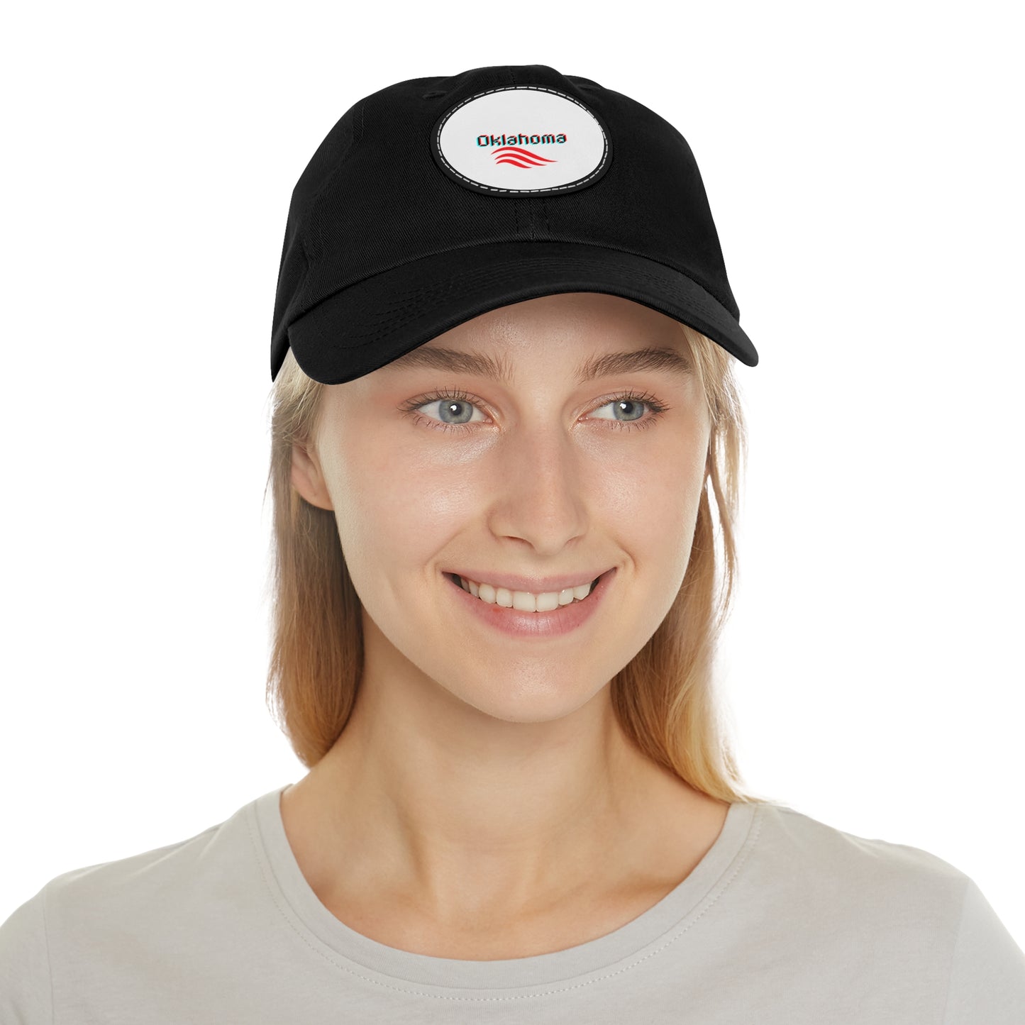 Dad Hat mit Lederpatch (rund)