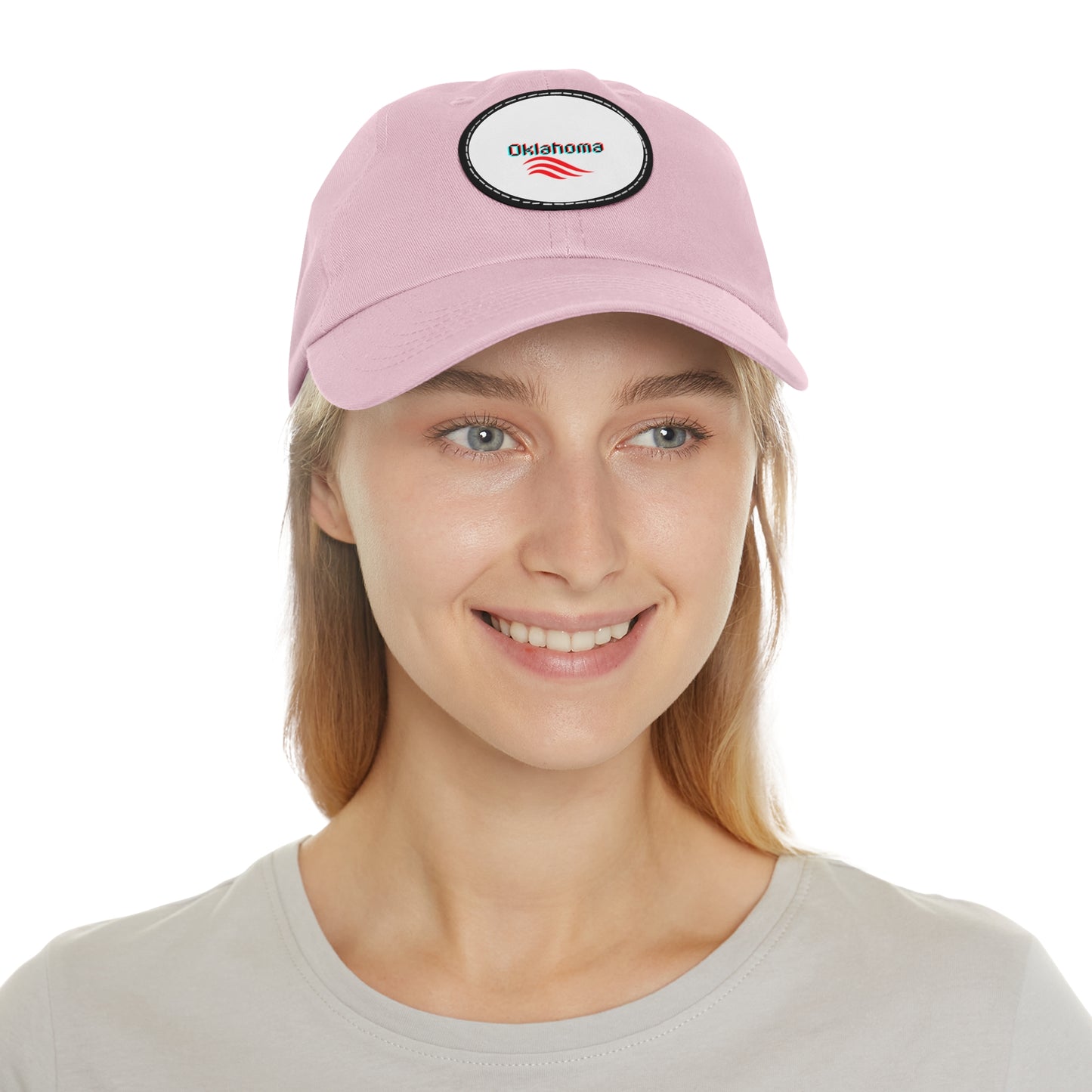 Dad Hat mit Lederpatch (rund)