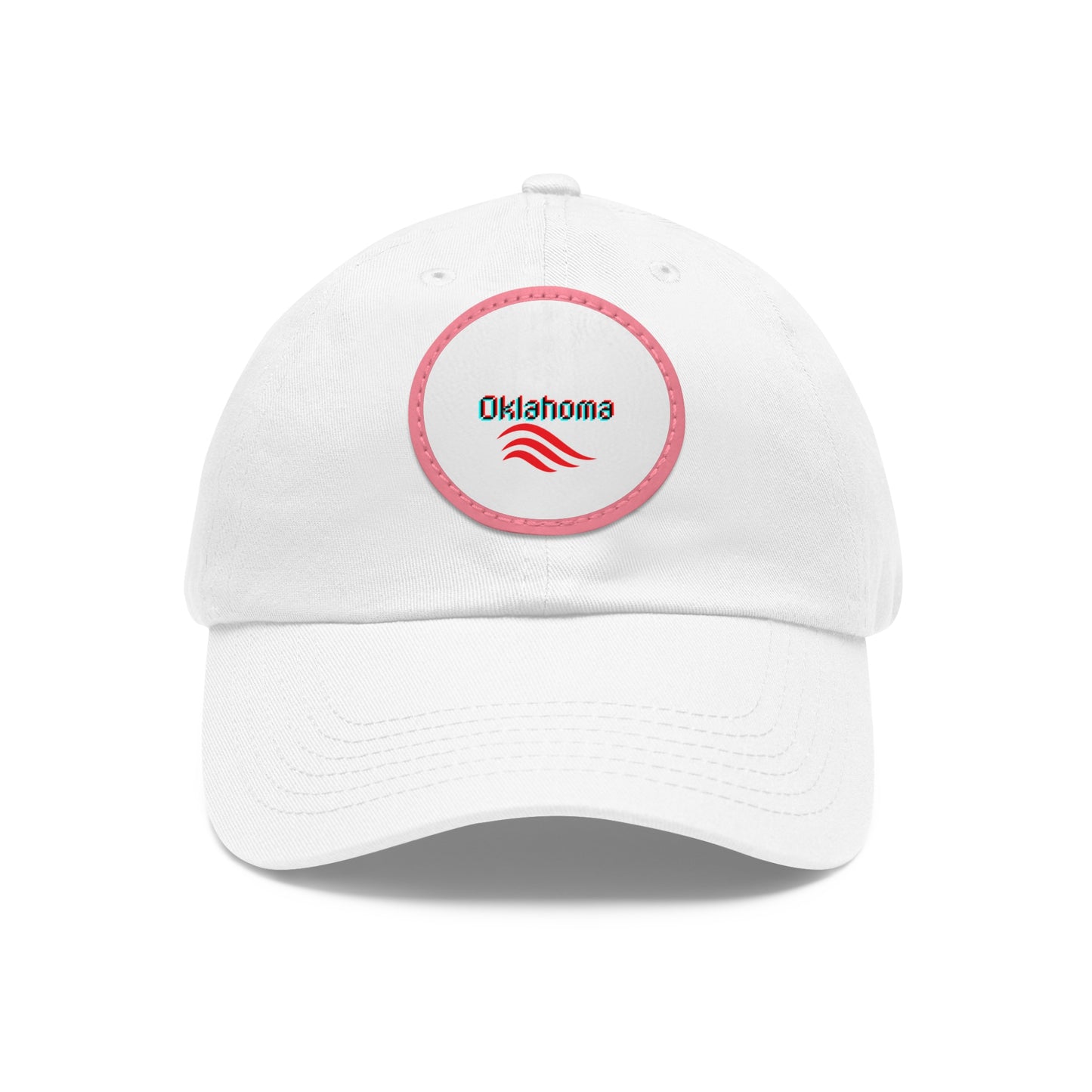 Dad Hat with Leather Patch (Round)