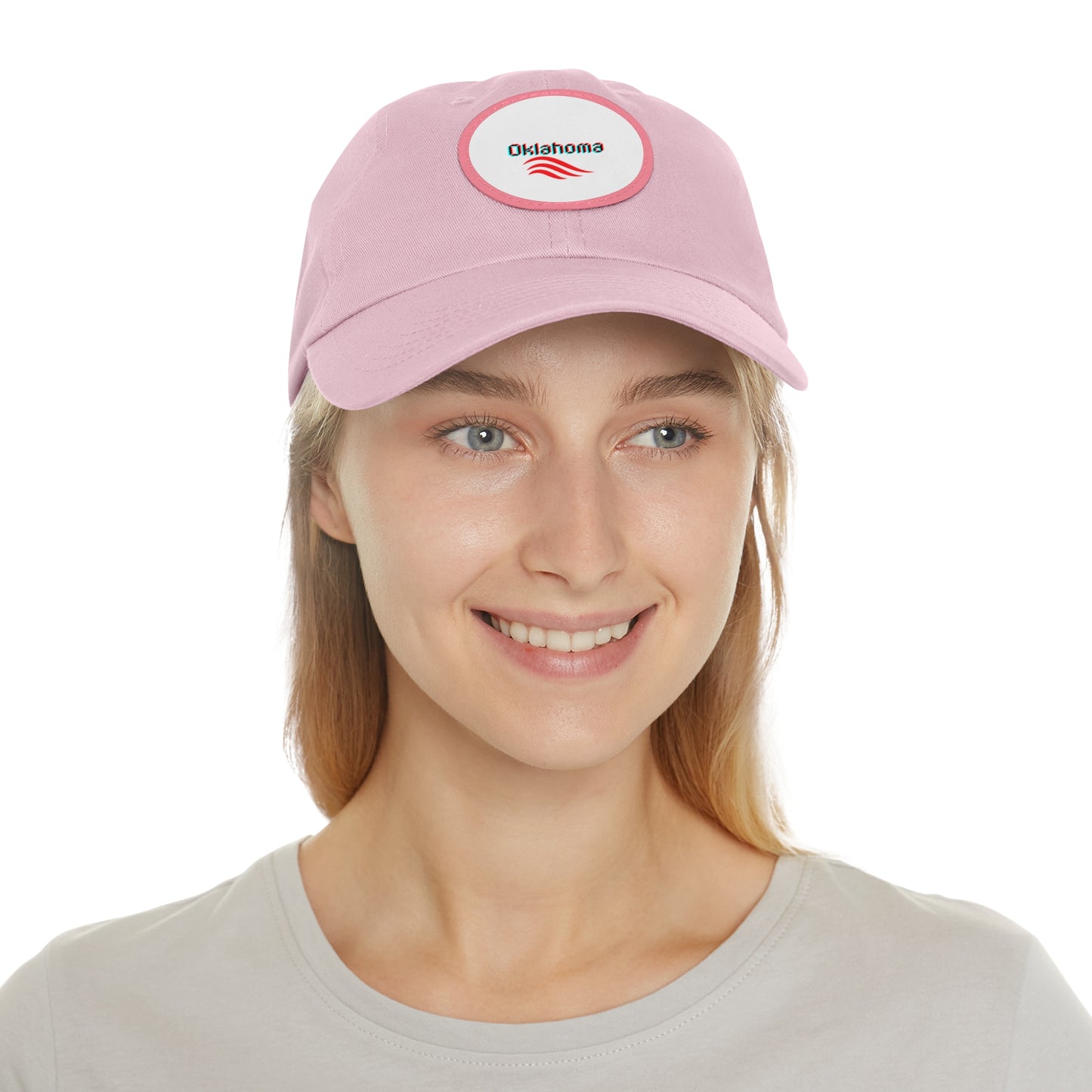 Dad Hat mit Lederpatch (rund)