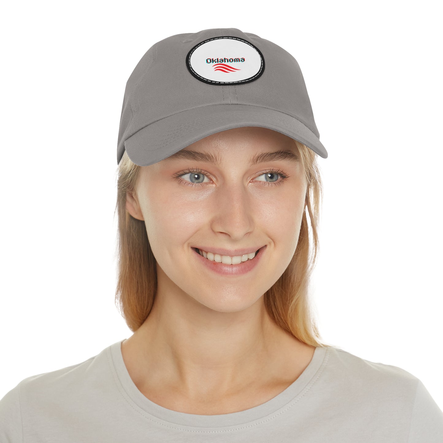 Dad Hat mit Lederpatch (rund)