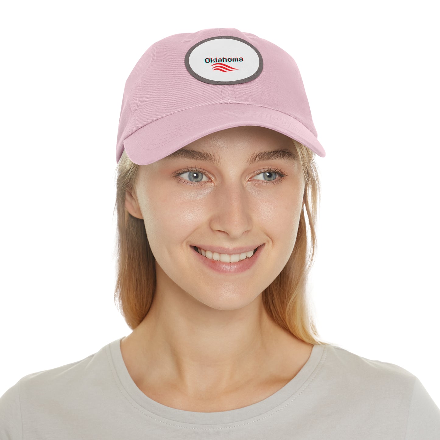 Dad Hat mit Lederpatch (rund)